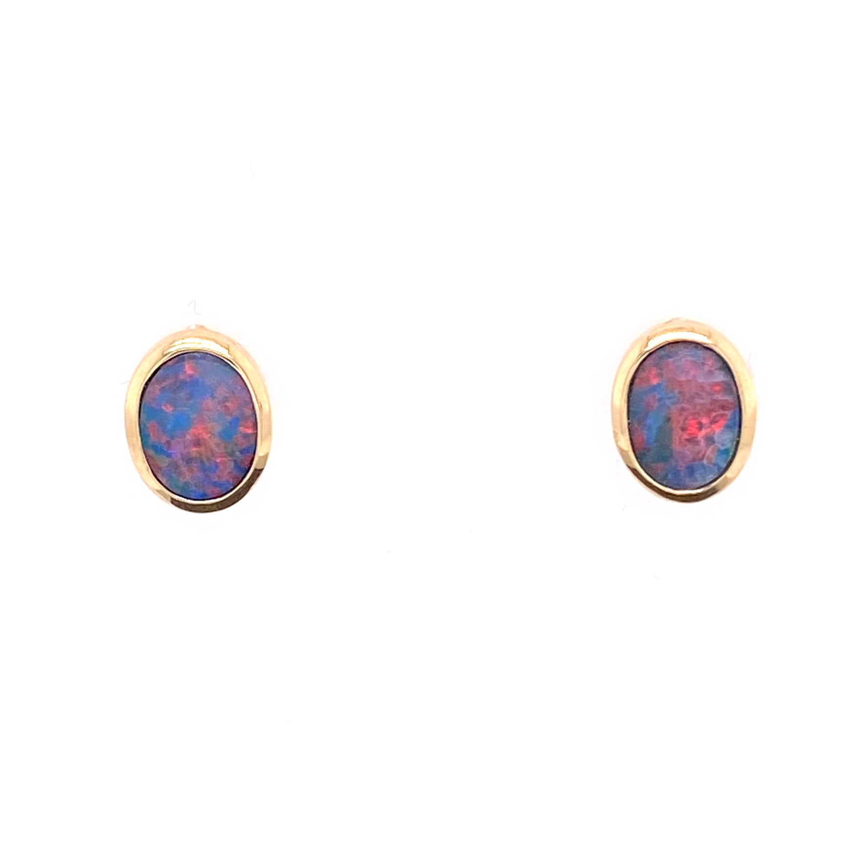 Studs - Doublet opals Ge 003