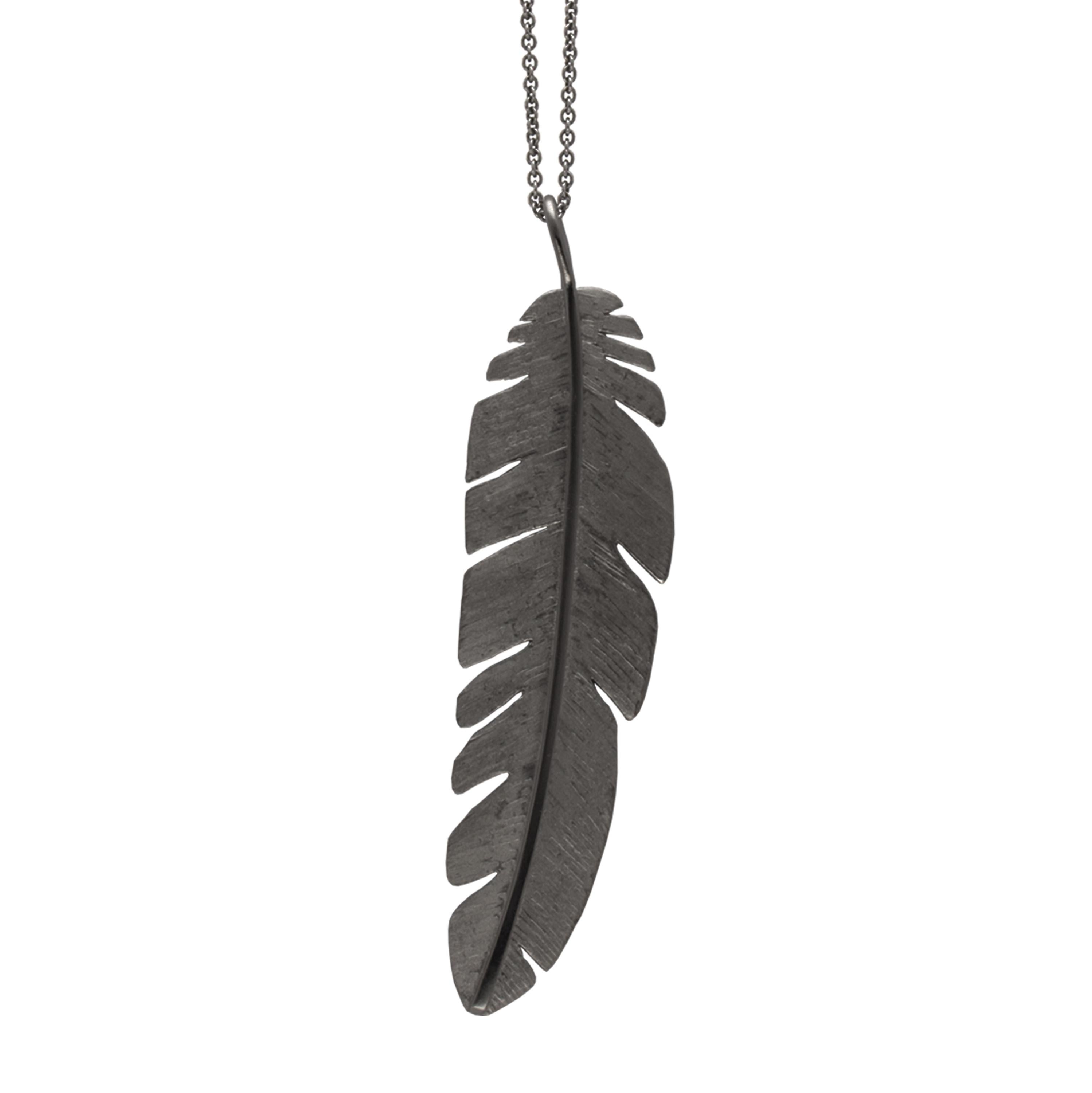 Pendant - Feather large