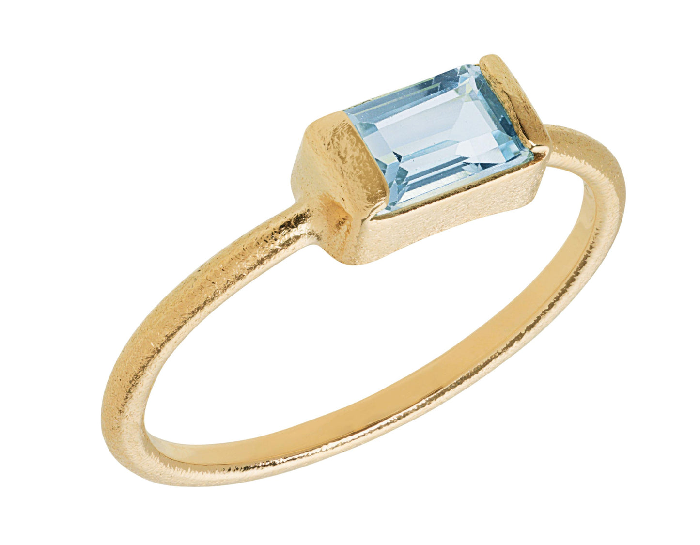 Ring - blå topas