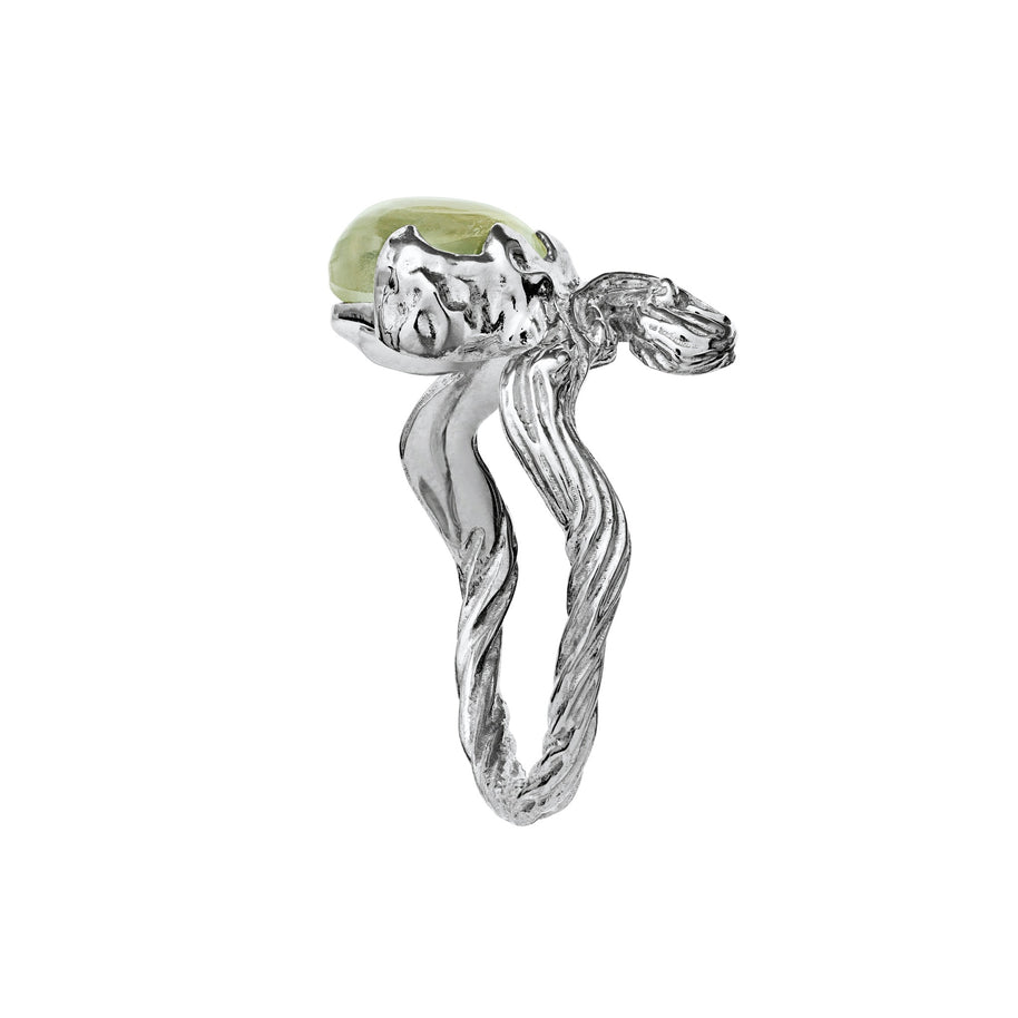 Elinor ring fra Maanesten. Sterling sølv men grøn ametyst.
