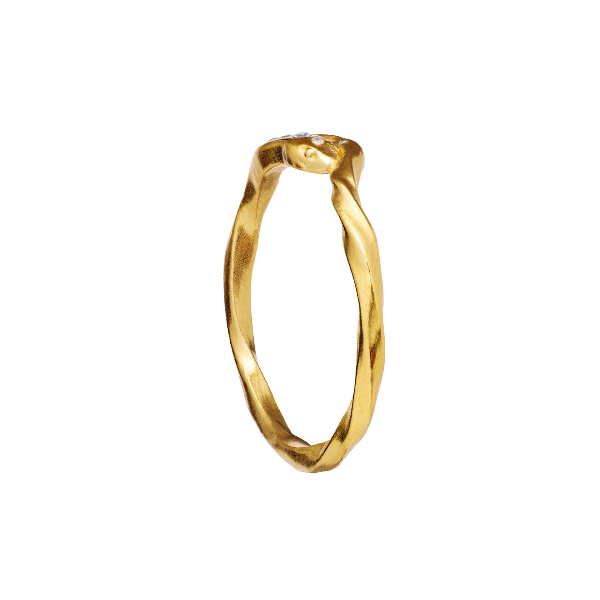 Hera ring fra Maanesten. Forgyldt sølv.