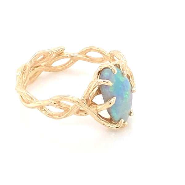 Ring - Solid opal Gr 147