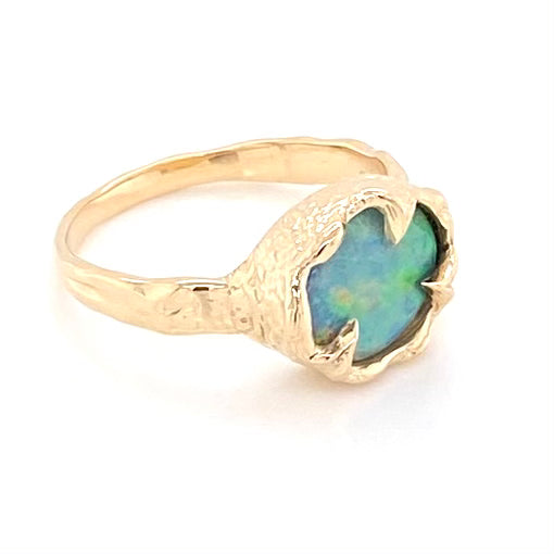 Ring - Solid opal Gr 151