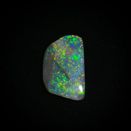 Solid black opal - 11386