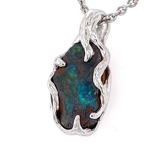 Vedhæng - Solid Boulder opal SP 273