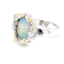 Ring - Solid opal gsr 099