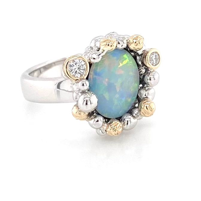 Ring - Solid opal gsr 099