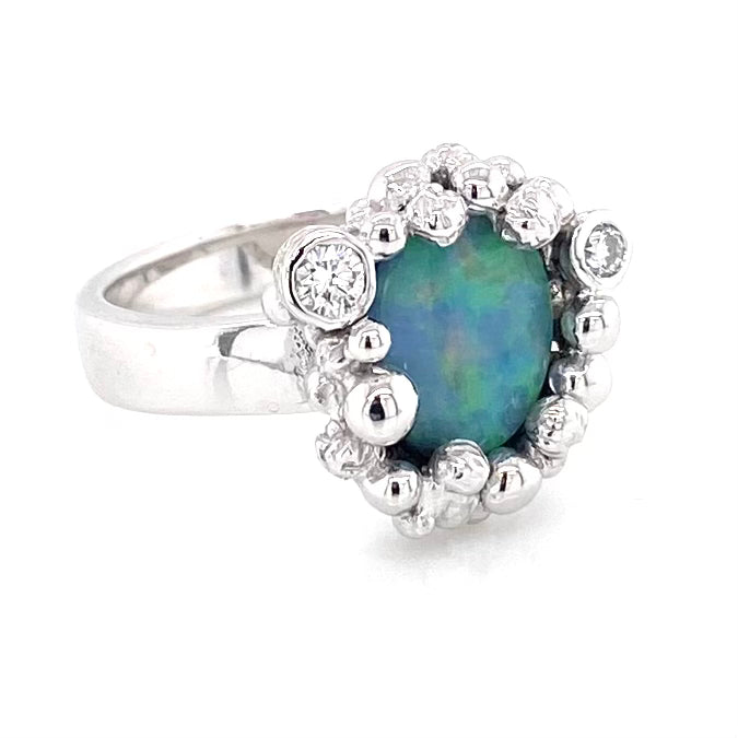 Ring - Solid opal Gsr 098