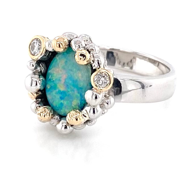 Ring - Solid opal Gsr 097