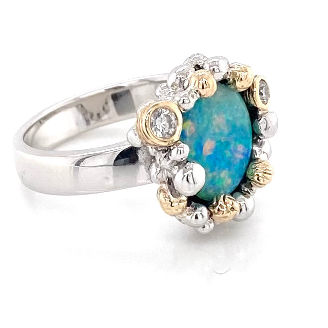 Ring - Solid opal Gsr 097