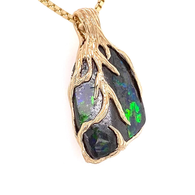 Vedhæng - Solid Boulder opal Gp 248