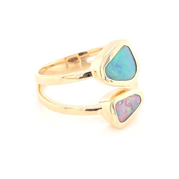 Ring - Solid opal Gr 158