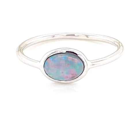 Ring - Solid opal Sr 109