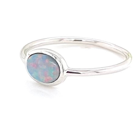 Ring - Solid opal Sr 109