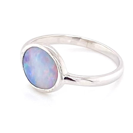 Ring - Solid opal Sr 113