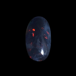 Solid black opal - 11454