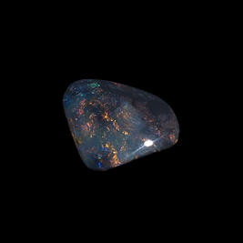 Solid black opal - 11487