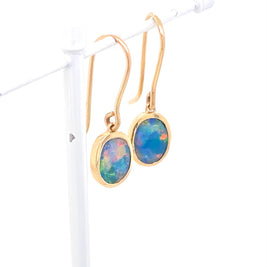 Earrings - Doublet opals Gh 009