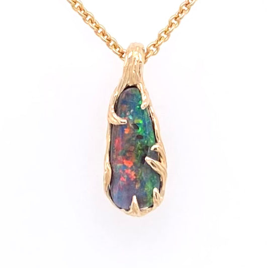 Vedhæng - Solid Boulder opal Gp 152