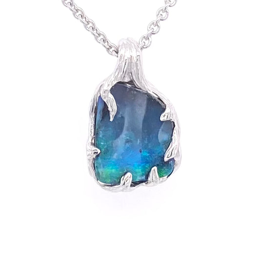 Vedhæng - Solid Boulder opal Sp 203