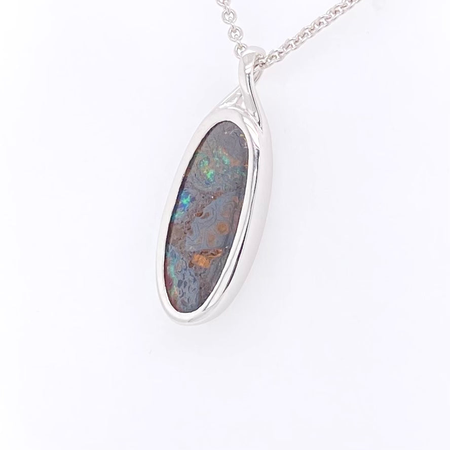 Anhänger - Massiver Boulderopal Sp 188