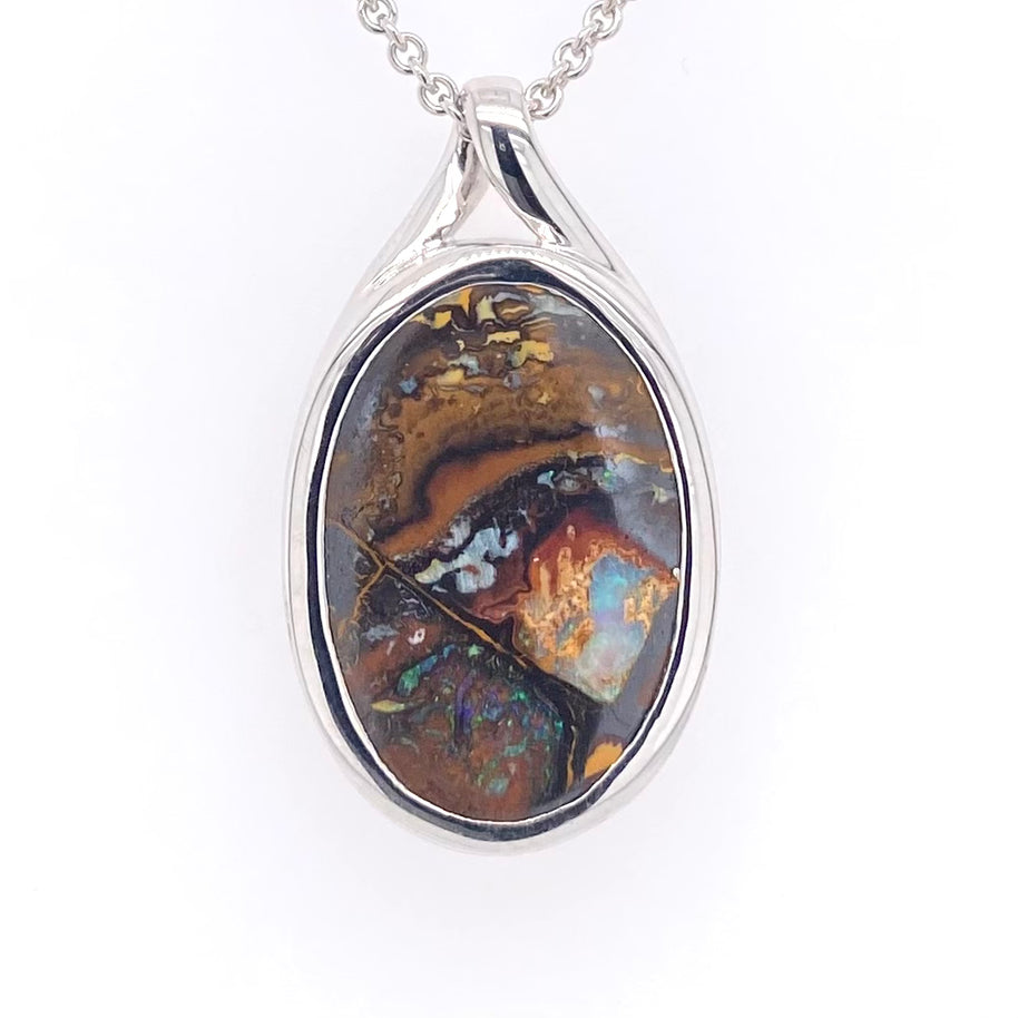 Anhänger - Massiver Boulderopal Sp 189