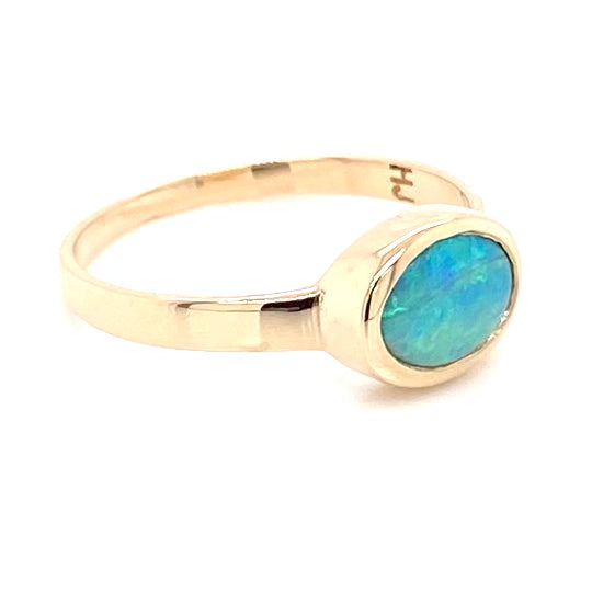 Ring - Solid opal Gr 127