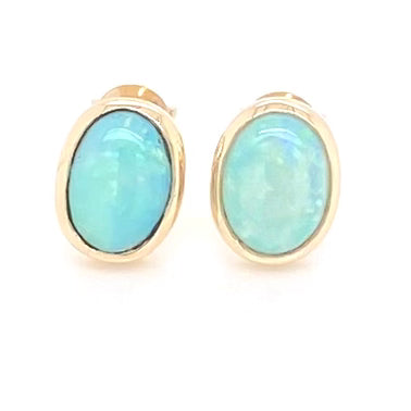 Studs - Solid opal Ge 091