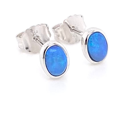 Studs - Solid opal See 257