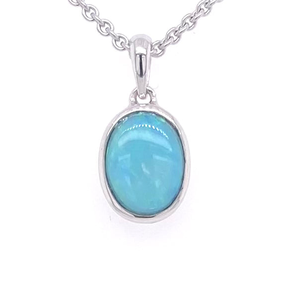 Vedhæng - Solid opal Sp 215