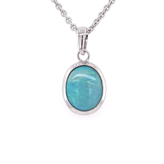 Vedhæng - Solid opal Sp 223