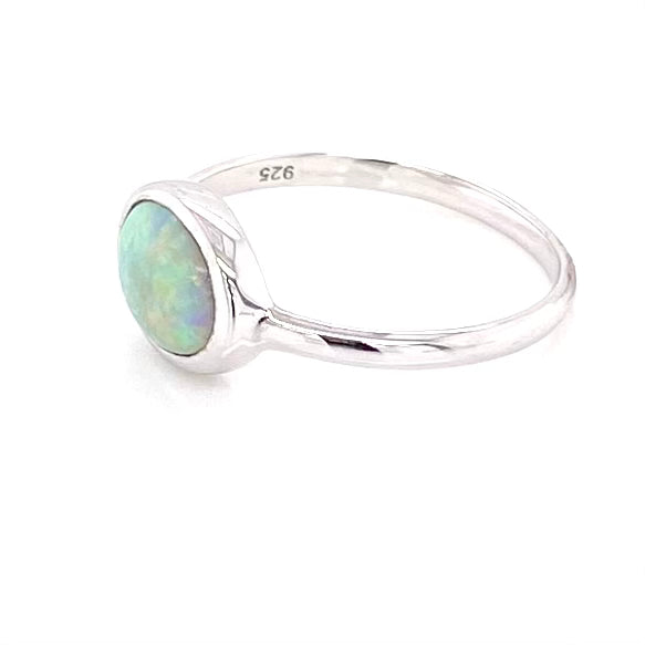 Ring - Solid opal Sr 078