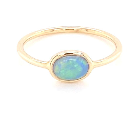 Ring - Solid opal Gr 037