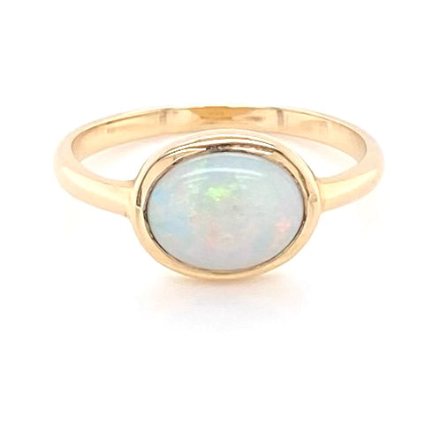 Ring - Solid opal Gr 002