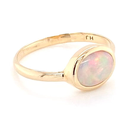 Ring - Solid opal Gr 071