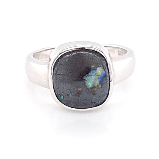 Ring - Solid boulder opal Sr 019
