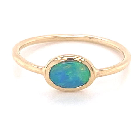 Ring - Solid opal Gr 167