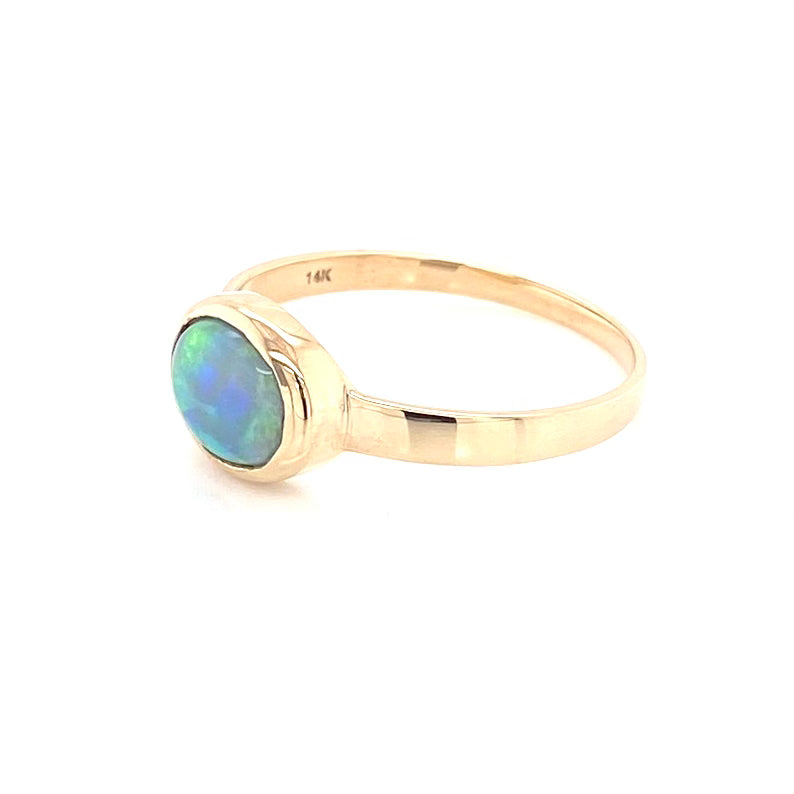 Ring - Solid Opal Gr 145