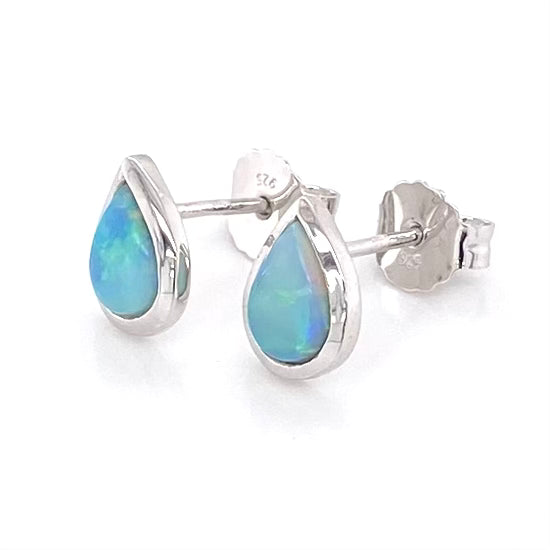 Ørestikker - Solid opal Se 373