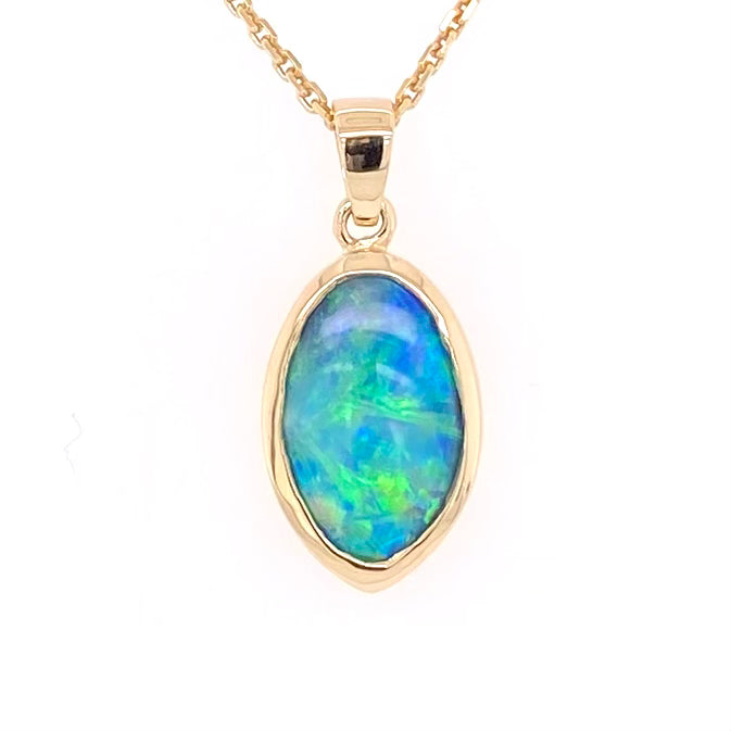 Vedhæng - Solid opal Gp 378