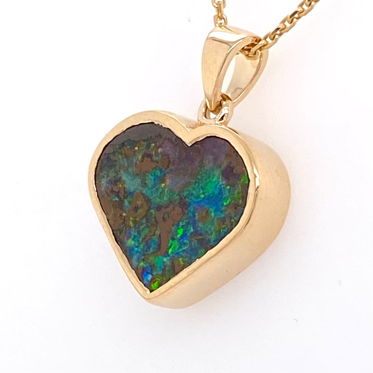 Vedhæng - Solid Boulder opal Gp 098