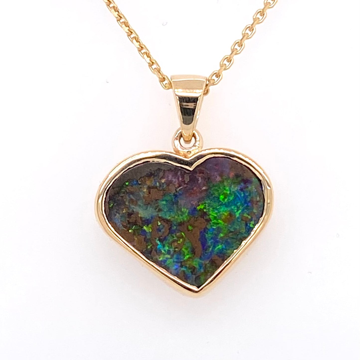 Vedhæng - Solid Boulder opal Gp 098