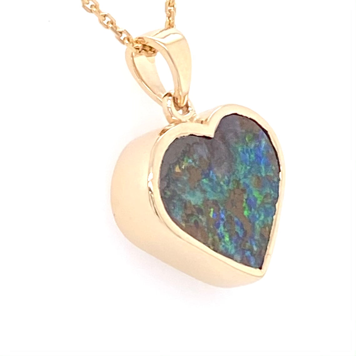 Vedhæng - Solid Boulder opal Gp 098