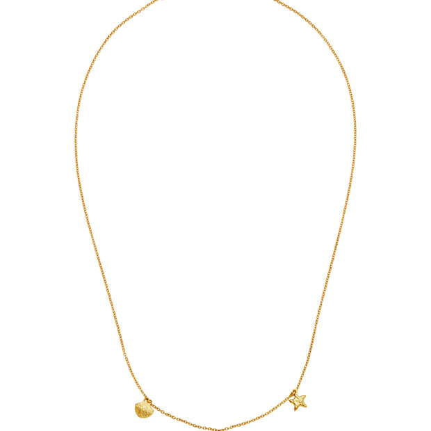 Iluka halskæde fra Maanesten - Forgyldt