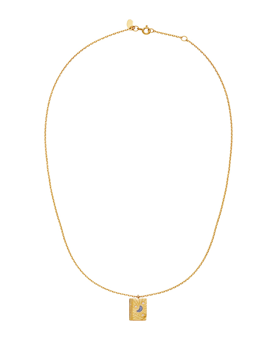 Little big dreams halskæde fra Maanesten. Forgyldt sølv