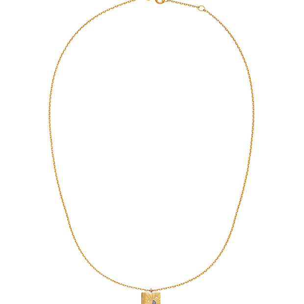 Little big dreams halskæde fra Maanesten. Forgyldt sølv