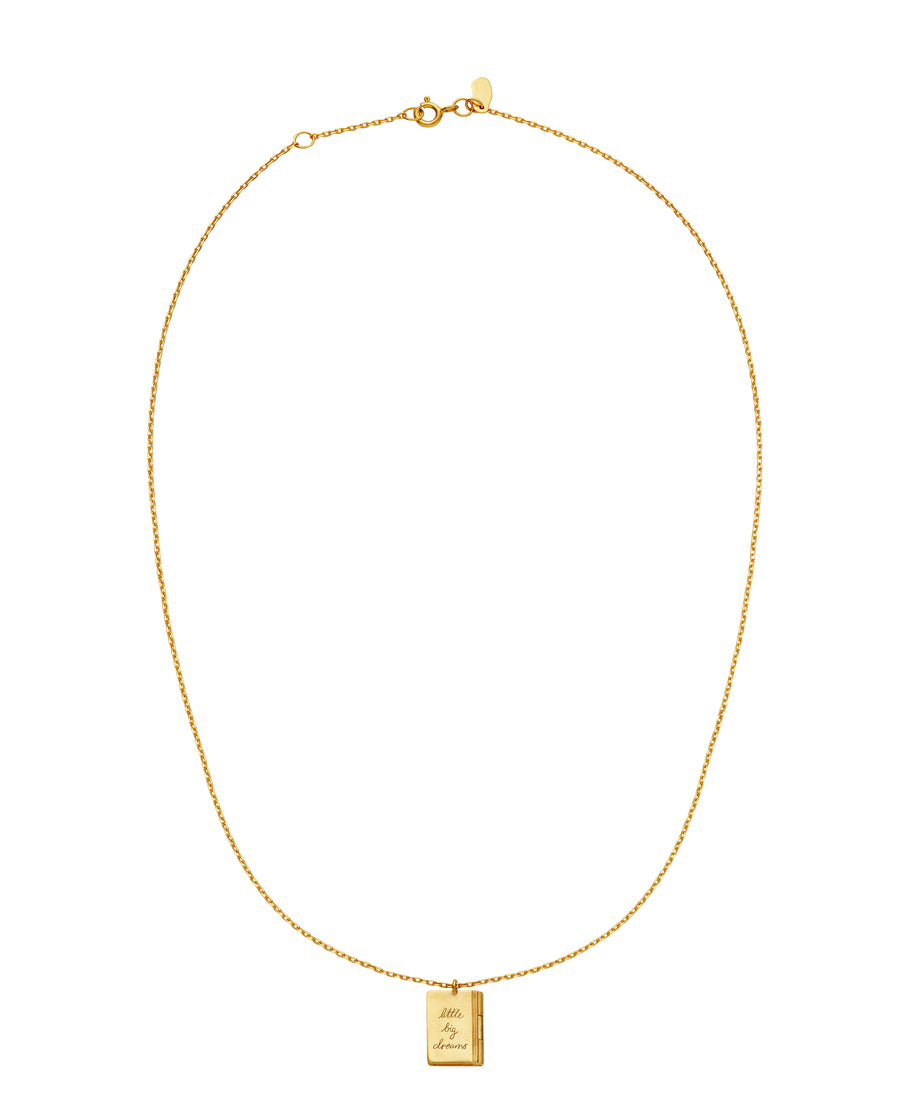 Little big dreams halskæde fra Maanesten. Forgyldt sølv