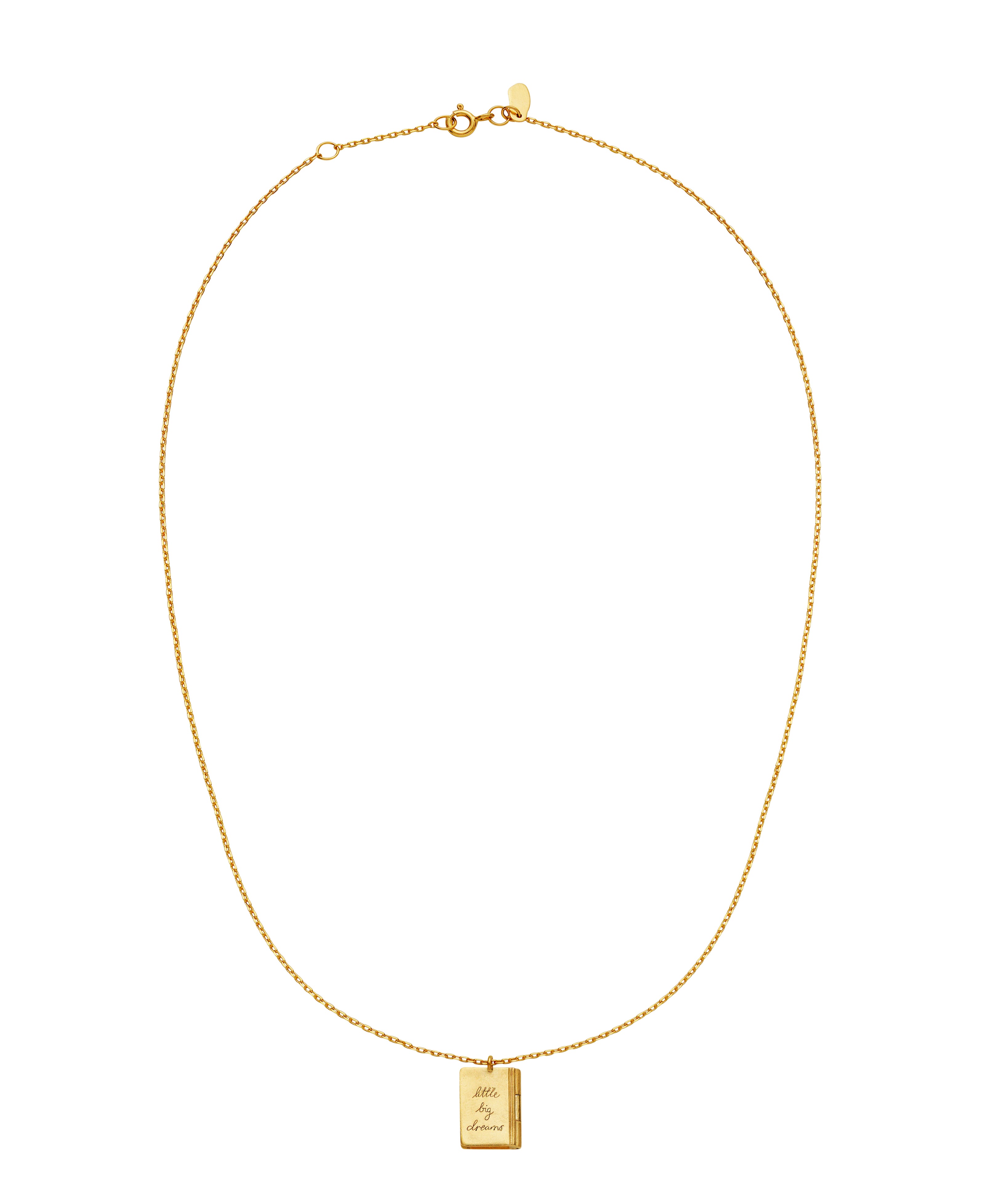 Little big dreams halskæde fra Maanesten. Forgyldt sølv