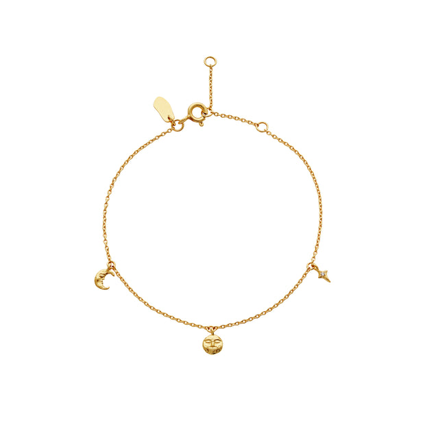 Lysander armbånd fra Maanesten - Forgyldt.