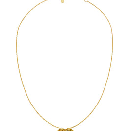 Marnie halskæde fra Maanesten. Forgyldt musling med lille perle.